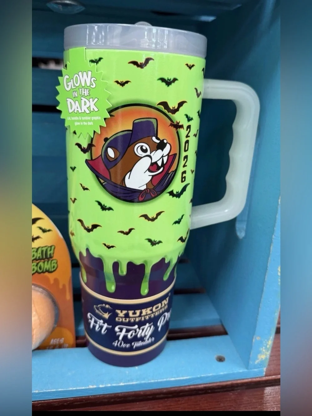 2026 NEW Buc-ee’s Halloween Glow N' The Dark Tumbler 40oz With Handle